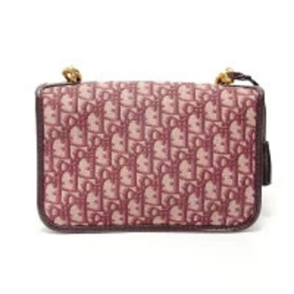 Christian Dior adict Oblique Canvas Shoulder Bag Purple